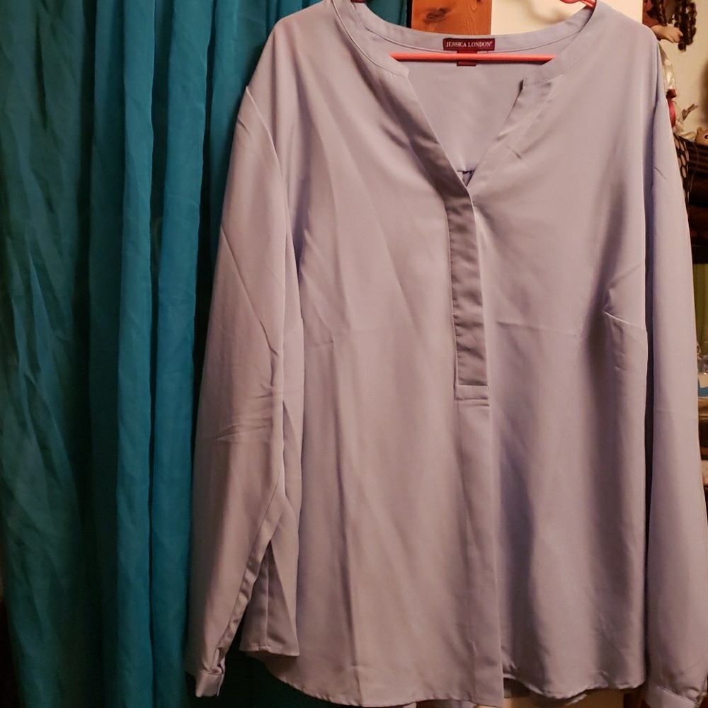 Light blue blouse